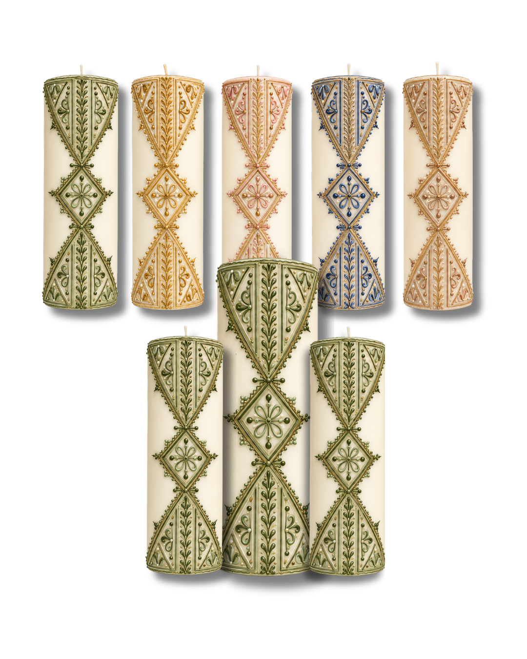 Lot de 3 Bougies